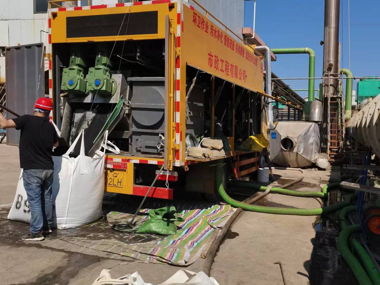 永德淤泥压干处理